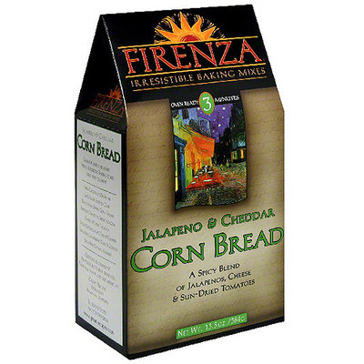 Firenza Jalapeno & Cheddar Corn Bread, 13.5 oz (Pack of 6)
