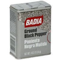 Badia Black Ground Pepper, 4 oz (Pack of 12)