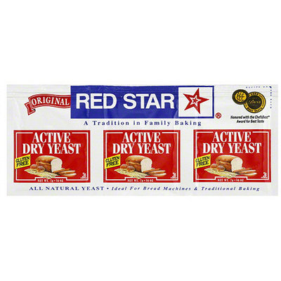 Red Star Active Dry Yeast, .25 oz, (Pack of 18)
