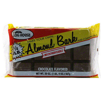 Log House Chocolate Almond bark, 20 oz (Pack of 12)