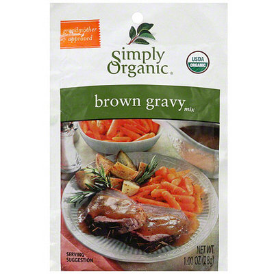 Simply Organic Brown Gravy Mix, 0.9 oz (Pack of 12)