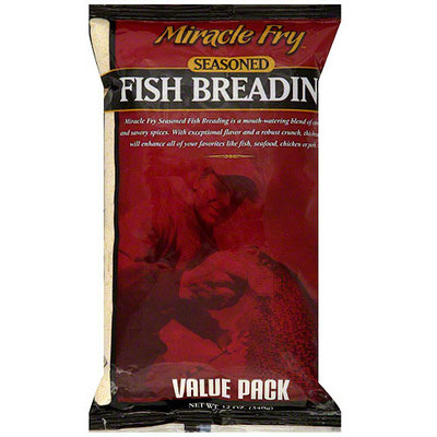 Miracle Fry Seasoned Fish Breading, 12 oz (Pack of 12)