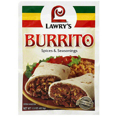 Lawry's Burrito Seasoning, 1.5 oz (Pack of 24)