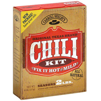 Carroll Shelby's Original Texas Brand Chili Mix, 4 oz (Pack of 12)