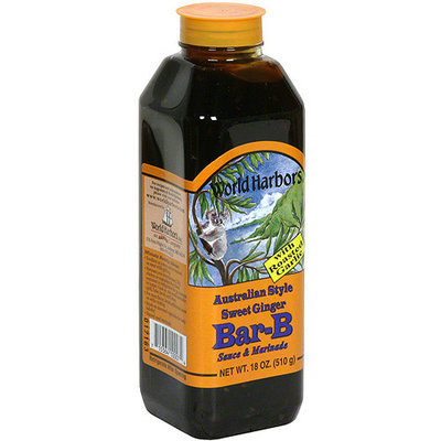 World Harbors Bar-B Sauce & Marinade, 16 oz (Pack of 6)