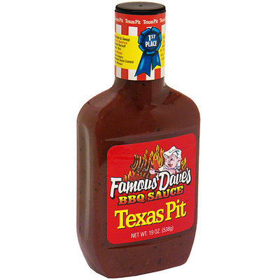 Famous Daves Famous Dave's Texas Pit BBQ Sauce, 19 oz (Pack of 12)