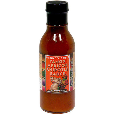 Bronco Bob's Tangy Apricot Chipotle Sauce, 15 oz (Pack of 6)