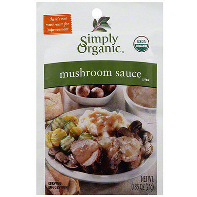Simply Organic Mushroom Sauce Mix, 0.9 oz (Pack of 12)