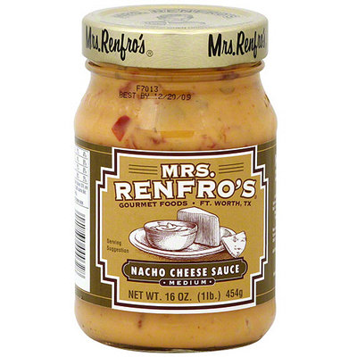 Mrs. Renfro's Medium Nacho Cheese Sauce, 16 oz (Pack of 6)