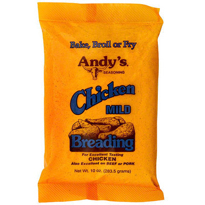 Andy's Seasoning Mild Chicken Breading, 10 oz (Pack of 12)