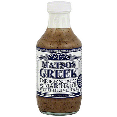Matsos Dressing & Marinade With Olive Oil, 16 oz (Pack of 6)