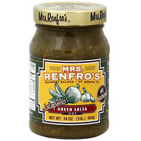 Mrs. Renfro's Hot Jalapeno Green Salsa, 16 oz (Pack of 6)