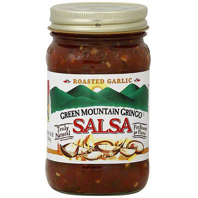 Green Mountain Gringo Roasted Garlic Medium Salsa, 16 oz (Pack of 6)