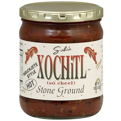 Xochitl Stone Ground Hot Salsa, 15 oz (Pack of 6)