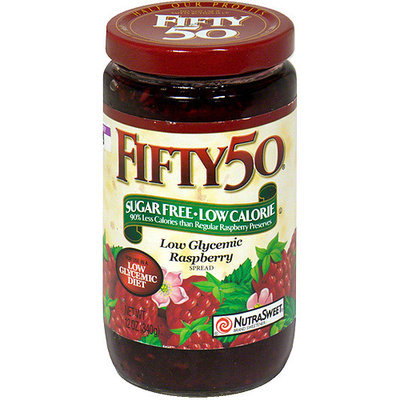 Fifty 50 Low Glycemic Raspberry Spread, 12 oz (Pack of 6)