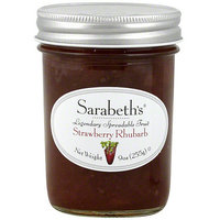Sarabeth's Strawberry Rhubarb Spreadable Fruit, 9 oz (Pack of 6)