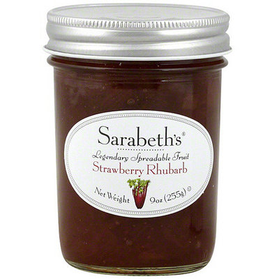 Sarabeth's Strawberry Rhubarb Spreadable Fruit, 9 oz (Pack of 6)