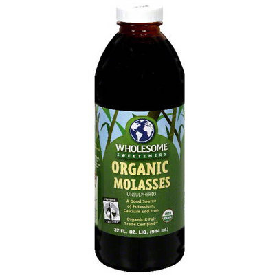 Wholesome Sweeteners Sweeteners Molasses, Blackstrap Organic, 32 oz. (Pack of 6)