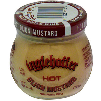 Inglehoffer Hot Dijon Mustard, 4 oz (Pack of 12)