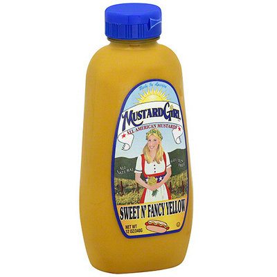 Mustard Girl Sweet N Fancy Yellow Mustard, 12 oz (Pack of 12)