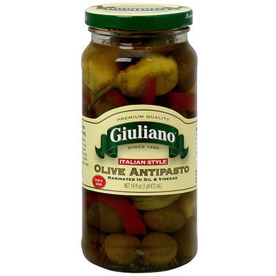 Giuliano Italian Style Olive Antipasto, 16 oz (Pack of 6)