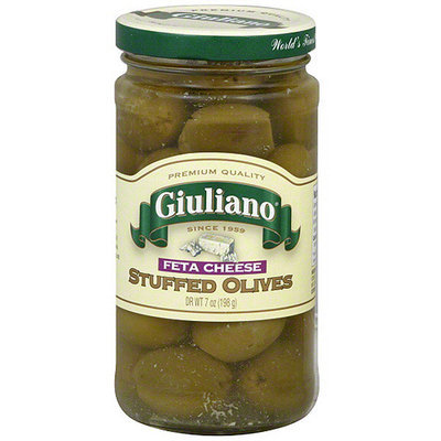 Giuliano Feta Cheese Stuffed Olives, 7 oz (Pack of 6)