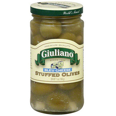 Giuliano Stuffed Bleu Cheese Olives, 7 oz (Pack of 6)