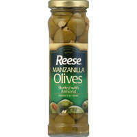 Reese Stuffed Almond Olives, 3 oz (Pack of 12)