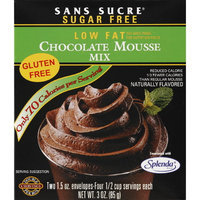 Oregon Fruit Sans Sucre Chocolate Mousse Mix, 3 oz (Pack of 12)