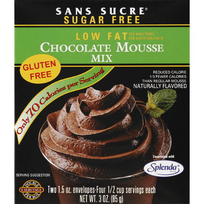 Oregon Fruit Sans Sucre Chocolate Mousse Mix, 3 oz (Pack of 12)