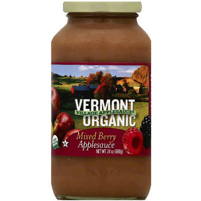 Sans Sucre Vermont Village Cannery Organic Mixed Berry Applesauce, 24 oz (Pack of 6)