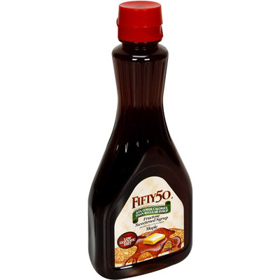 Fifty-50 Fifty 50 Maple Syrup, 12 fl oz, (Pack of 12)