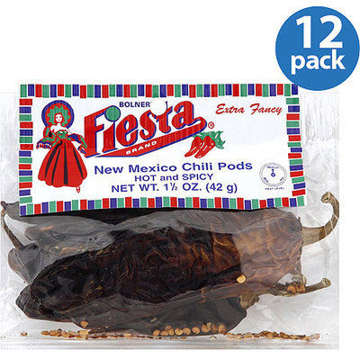 Bolner's Fiesta Brand New Mexico Chili Pods, 1.5 oz, (Pack of 12)