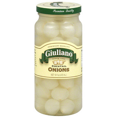Giuliano Cocktail Onions, 16 fl oz, (Pack of 6)
