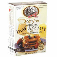 Hodgson Mill Multi Grain Buttermilk Pancake Mix with Milled Flaxseed & Soy, 16 oz, (Pack of 8)