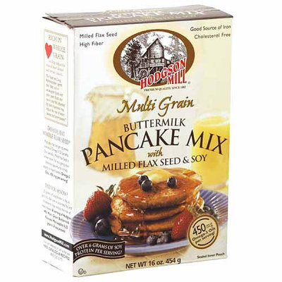 Hodgson Mill Multi Grain Buttermilk Pancake Mix with Milled Flaxseed & Soy, 16 oz, (Pack of 8)