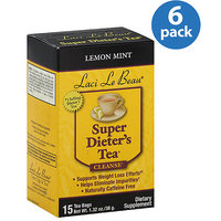 Laci Le Beau Lemon Mint Super Dieter's Tea, 15BG (Pack of 6)