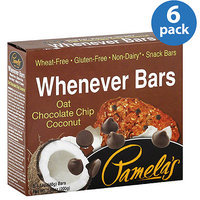 Pamela's Products Oat Chocolate Chip Coconut Whenever Bars, 7.05 oz, (Pack of 6)