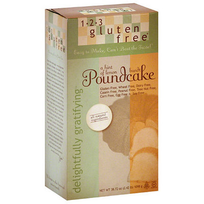 1-2-3 Gluten Free Delightfully Gratifying Poundcake Mix, 38.72 oz (Pack of 6)
