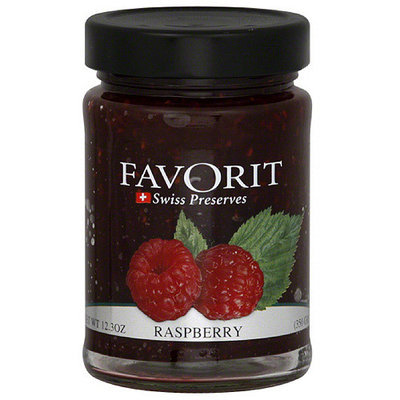Favorit Swiss Raspberry Preserves, 12.3 oz (Pack of 6)