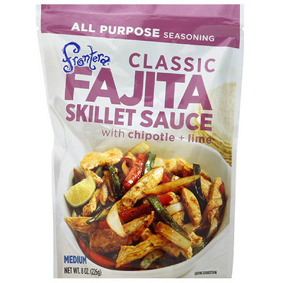 Frontera Classic Fajita Skillet Sauce with Chipotle + Lime, 8 oz, (Pack of 6)