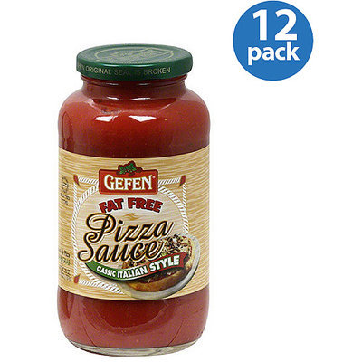 Gefen Fat-Free Classic Italian-Style Pizza Sauce, 26 oz, (Pack of 12)