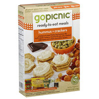GoPicnic Hummus & Crackers Ready-to-Eat Meal, 4.4 oz, (Pack of 6)