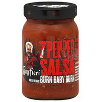 Guy Fieri Hot 7 Pepper Salsa, 16 oz, (Pack of 6)