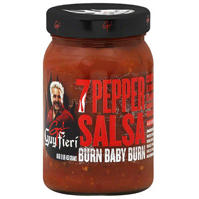Guy Fieri Hot 7 Pepper Salsa, 16 oz, (Pack of 6)