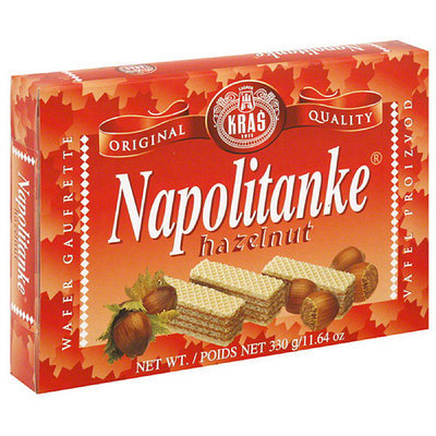 Kras Napolitanke Hazelnut Wafer Cookies, 11.64 oz, (Pack of 12)