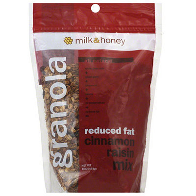 Milk & Honey Reduced Fat Cinnamon Raisin Granola Mix, 16 oz, (Pack of 6)