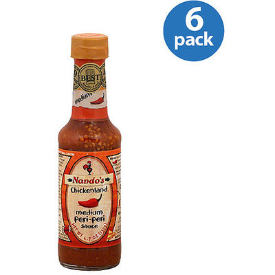 Nando's Medium Peri-Peri Sauce, 4.7 oz, (Pack of 6)