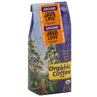 The Organic Coffee Co. Java Love Ground Coffee, 12 oz, (Pack of 6)