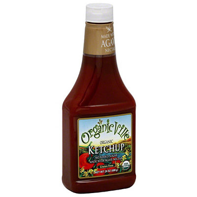 Organicville Organic Ketchup with Agave Nectar, 24 oz (Pack of 12)